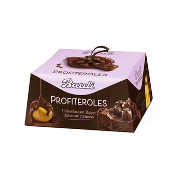 Великодній кекс Bauli Colomba Profiteroles панеттоне шоколадний з профітролями 750 г 112578 фото