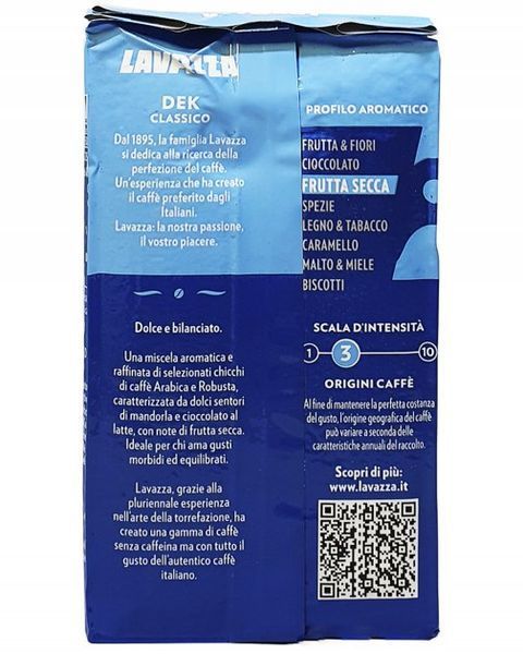 Кава мелена Lavazza Dek Classico 250 г 111132 фото
