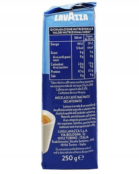 Кава мелена Lavazza Dek Classico 250 г 111132 фото