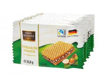 Вафли Feiny Biscuits с какао кремом и фундуком 8х20,8 г ТМ Gunz Ганц Австрия 111913 фото