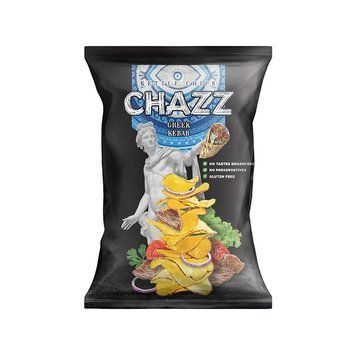 Чіпси Chazz Chips Greek Kebab Грецький Кебаб 90 г 4779047981240 фото