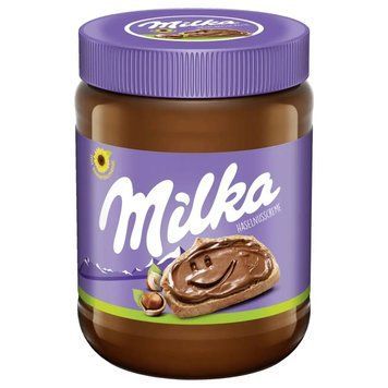 Шоколадна паста Milka Hazelnut Creme з лісовим горіхом 600 г ТМ Milka Мілка Швейцарія 111963 фото