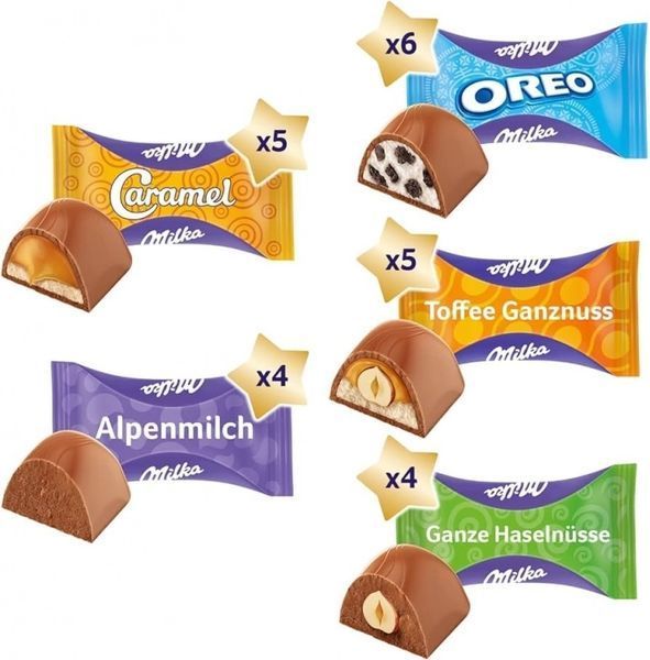 Адвент Календар Milka Zarte Momente Мілка з цукерками 214 г 112341 фото