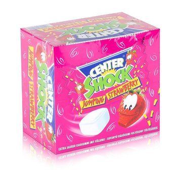 Жуйки Center Shock Jumping Strawberry Центр Шок Полунична (100 шт) 400 г 112530 фото