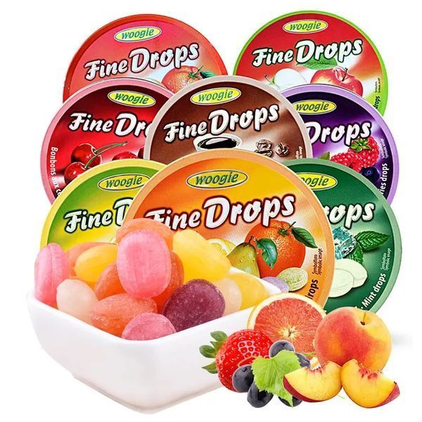 Леденцы Fine Drops Waldbeeren Лесные ягоды 200 г ТМ Woogie Вуги Германия 111814 фото