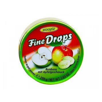 Леденцы Fine Drops mit Apfelgeschmack Зеленое яблоко 200 г ТМ Woogie Вуги Германия 111815 фото