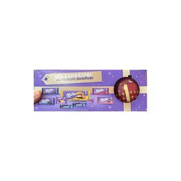 Подарунковий набір Milka De Sarbatori 3 кулі з солодощами 894 г 112344 фото