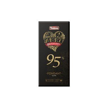 Шоколад экстра-черний TORRAS Zero 95% какао без глютена и сахара 100 г 112067 фото