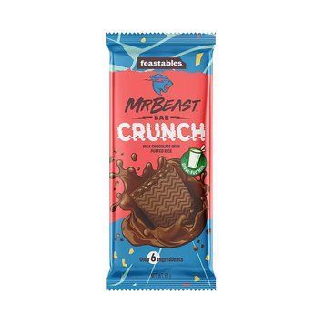 Шоколад Містер Біст Feastables MrBeast Milk Chocolate Crunch Молочний з повітряним рисом 60 г 112533 фото