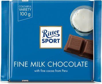 Шоколад молочный Ritter Sport Extra Fine Milk Chocolate 100г 111681 фото