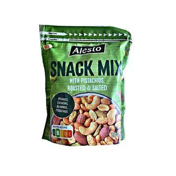 Горіховий снек Snack Mix мікс із фісташками 200 г ТМ Alesto Алесто Німеччина 111832 фото