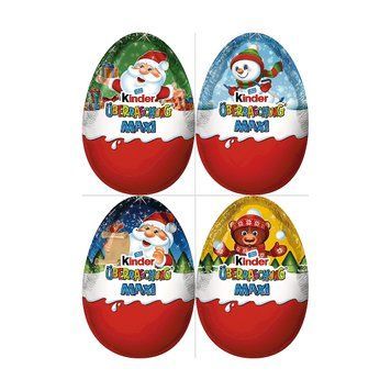 Новогодний Киндер Яйцо Kinder Surprise Maxi Макси для мальчиков 100 г 4008400230726 фото