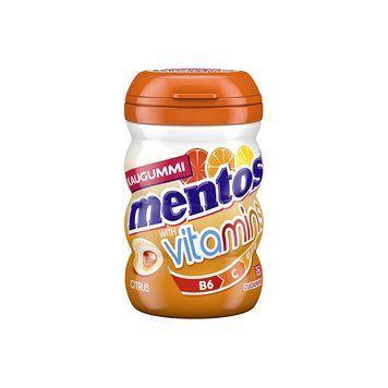 Жвачка Mentos Pure Citrus Vitamins Цитрусы и Витамины без сахара 56 г ТМ Mentos Ментос Нидерланды 111882 фото