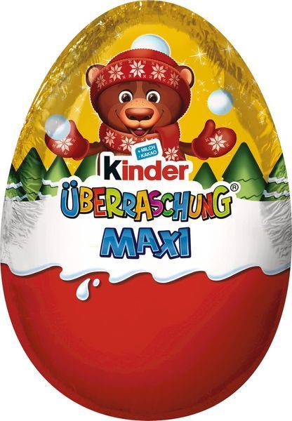 Новогодний Киндер Яйцо Kinder Surprise Maxi Макси для мальчиков 100 г 4008400230726 фото