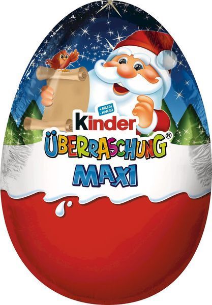 Новогодний Киндер Яйцо Kinder Surprise Maxi Макси для мальчиков 100 г 4008400230726 фото