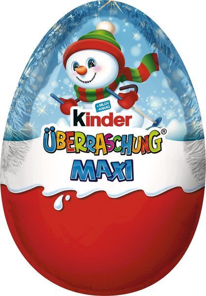 Новогодний Киндер Яйцо Kinder Surprise Maxi Макси для мальчиков 100 г 4008400230726 фото