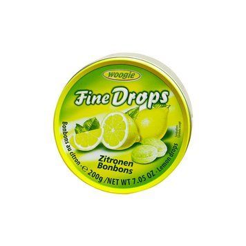 Леденцы Fine Drops Zitronen Лимон 200 г ТМ Woogie Вуги Германия 111818 фото