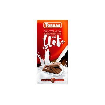 Шоколад молочный TORRAS amb Llet 32% какао без глютена 80 г 112069 фото