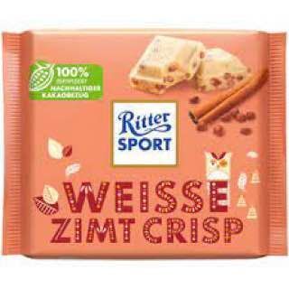Шоколад Ritter Sport Weisse Zimt Crips 100g  111668 фото