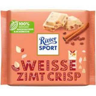 Шоколад Ritter Sport Weisse Zimt Crips 100g  111668 фото