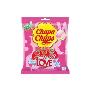 Льодяники Чупа Чупс Chupa Chups Strawberry Love Полуниця Йогурт 120 г 112200 фото