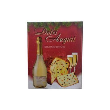 Подарочный набор Панеттоне с изюмом + Шампанское Dolci Auguri 750 г 112397 фото