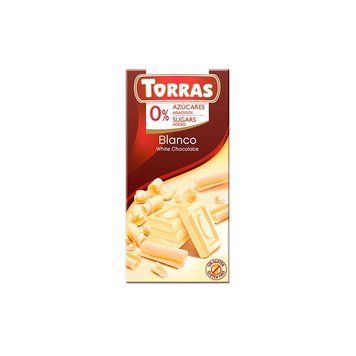 Шоколад белый TORRAS 27% какао без глютена и сахара 75 г 112070 фото