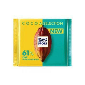 Шоколад чорний Nicaragua Нікарагуа 61% 100 г ТМ Ritter Sport Ріттер Спорт Німеччина 111770 фото