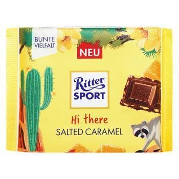 Шоколад Ritter Sport молочний із солоною карамеллю 100г 111670 фото