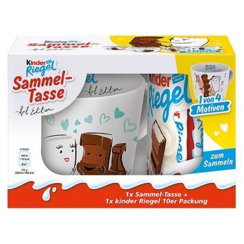 Набір із чашкою Кіндер Kinder Riegel Sammel Tasse + 10 батончиків 210 гр 112487 фото