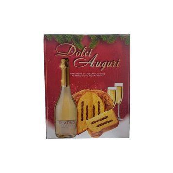 Подарочный набор Панеттоне с шоколадом + Шампанское Dolci Auguri 750 г 112399 фото