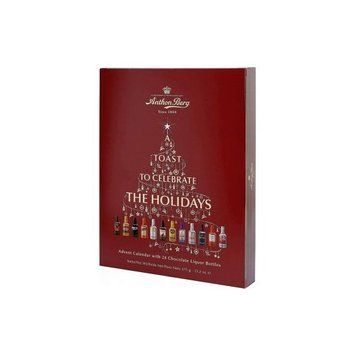 Адвент календарь Anthon Berg Advent Calendar с шоколадными бутылочками с ликёрами 375 г 112350 фото