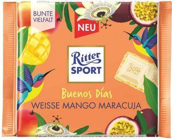 Білий шоколад Ritter Sport з начинкою манго-маракуйя 100 г 111672 фото
