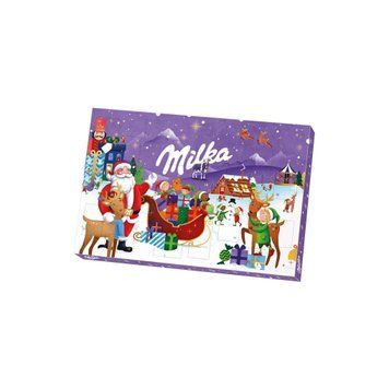 Адвент Календар "Санта" Milka Advent Calendar з шоколадними фігурками 200 г 112352 фото