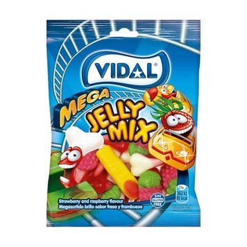 Желейные конфеты Vidal Mega Jelly Mix Мега Микс 90 г ТМ Vidal Видаль Испания 111924 фото
