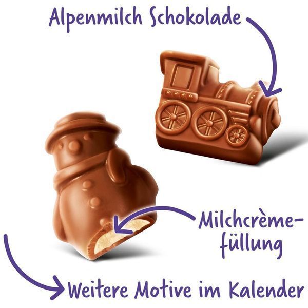 Адвент Календар "Санта" Milka Advent Calendar з шоколадними фігурками 200 г 112352 фото