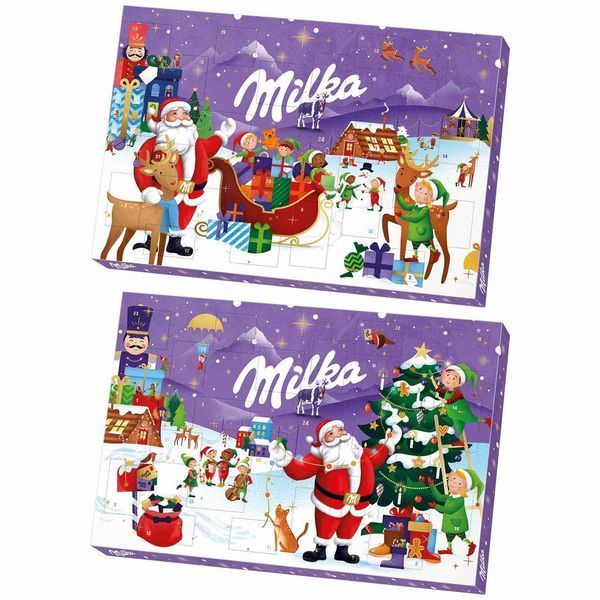 Адвент Календар "Санта" Milka Advent Calendar з шоколадними фігурками 200 г 112352 фото