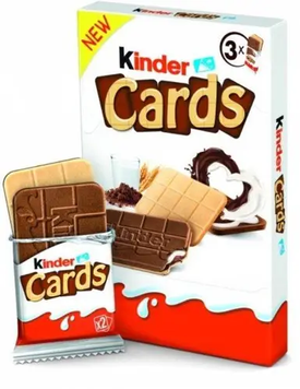 Печенье Kinder cards 3 шт 111247 фото