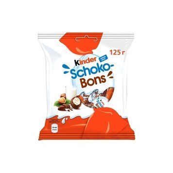 Набір шоколадних цукерок Kinder Chocolate Bons із подрібненим лісовим горіхом 125 г 112025 фото