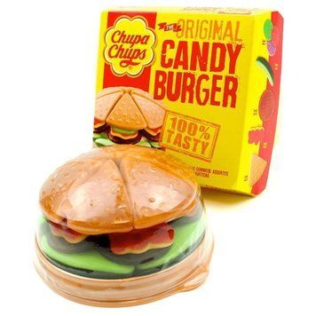 Жевательный мармелад Chupa Chups Candy Burger Кенди Бургер 130 г TM Chupa Chups Чупа Чупс США 111875 фото