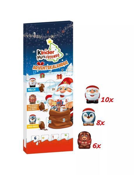 Адвент Календарь Kinder Mini Friends Шоколадные Фигурки 146 г 8000500426746 фото