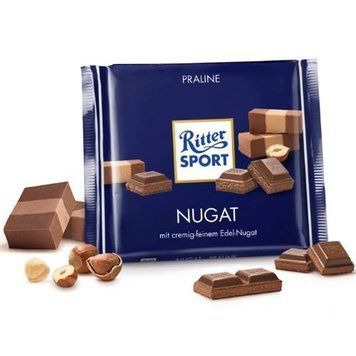 Молочный шоколад Ritter Sport Нуга 100 г 111682 фото