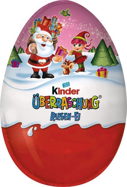 Кіндер Яйце Kinder XXL &Uuml;berraschung Riesen Ei Новорічний Гігантський 220 г 800500266564 фото
