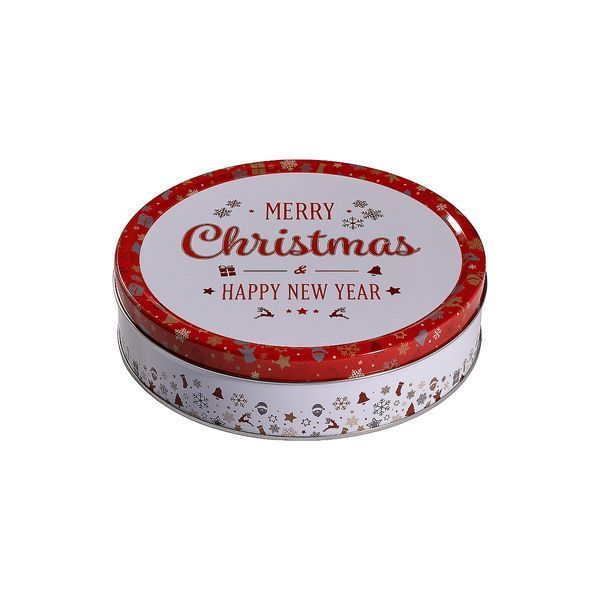 Печенье сливочное Jacobsen's Bakery Merry Christmas & Happy New Year Ассорти в ж/банке 340 г 112134 фото