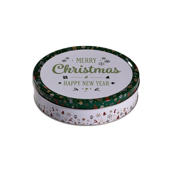 Печенье сливочное Jacobsen's Bakery Merry Christmas & Happy New Year Ассорти в ж/банке 340 г 112134 фото