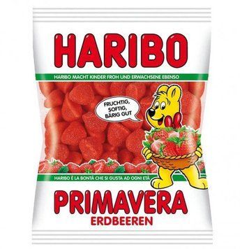 Жувальні цукерки Haribo Primavera Erdbeeren із полуничним смаком 175g 111585 фото