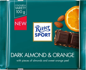 Шоколад Ritter Sport Dark Almond & Orange 100 г 111306 фото