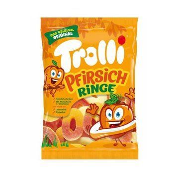 Желейные конфеты Trolli pfirsichringe 200 г 111406 фото