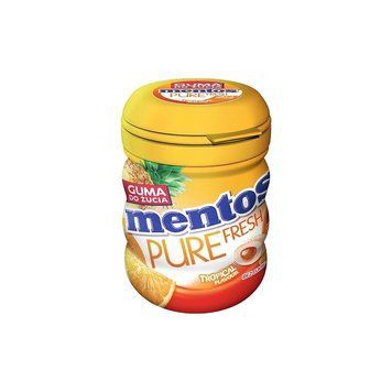 Жвачка Mentos Pure Tropical Тропики без сахара 56 г ТМ Mentos Ментос Нидерланды 111884 фото