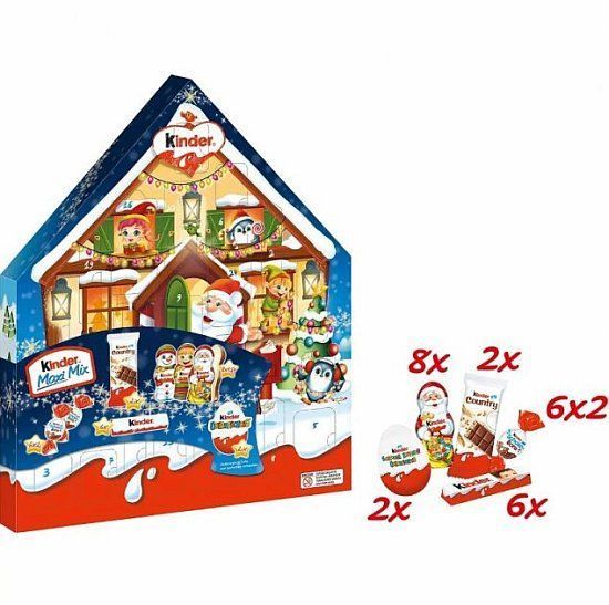 Адвент Календар Kinder Maxi Mix Будиночок новорічний 351 г 112165 фото